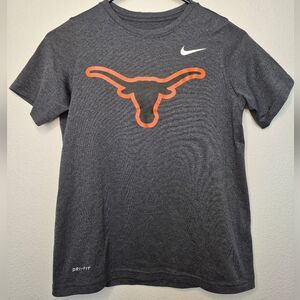 Nike Kids Texas Longhorns Charcoal T-Shirt with Orange and White Accents